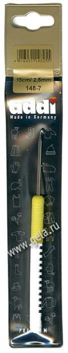 Крючок ADDI с пластиковой ручкой 15 см 148-7