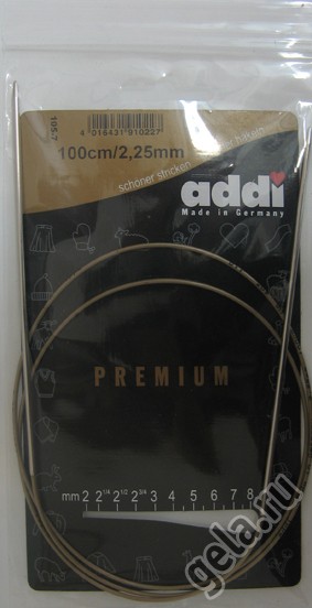 Спицы ADDI круговые супергладкие никель 120 см 105-7