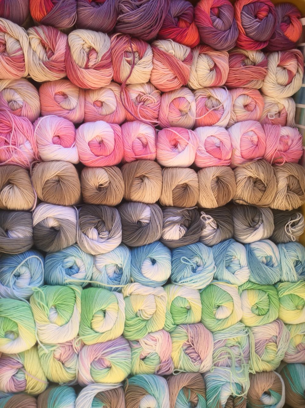 пряжа с типом окраски "батик"