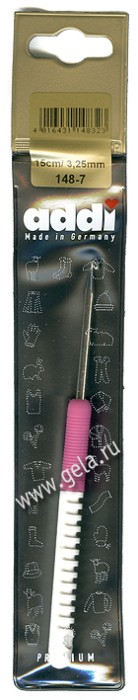 Крючок ADDI с пластиковой ручкой 15 см 148-7