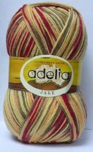 Пряжа носочная Adelia Jake