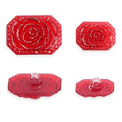 Пуговицы Magic buttons Розочки Бордо