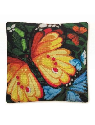 Набор д/вышивания Riolis Подушка Экзотические бабочки