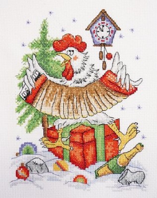 Набор д/вышивания Марья искусница Новогоднее кукареку
