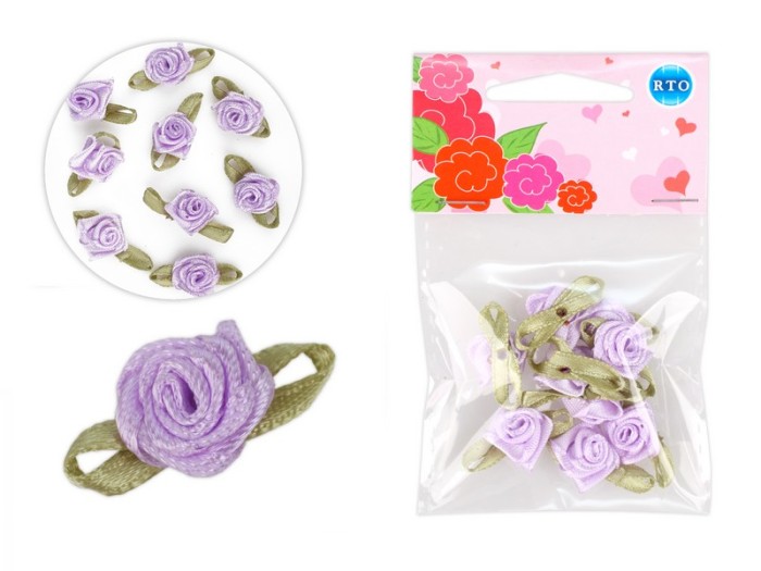 Украшение RTO пришивное Розочка атласная