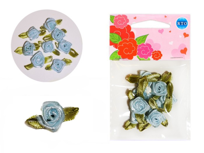 Украшение RTO пришивное Розочка атласная