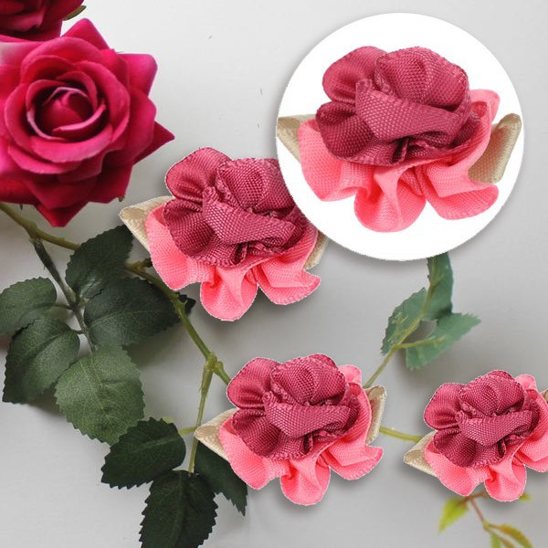 Украшение RTO пришивное Розочка атласная