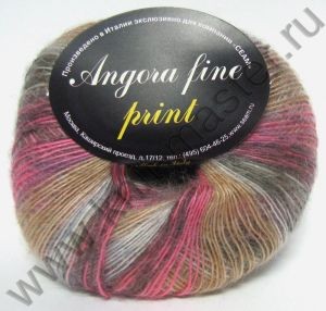 Пряжа СЕАМ Ангора фине принт
