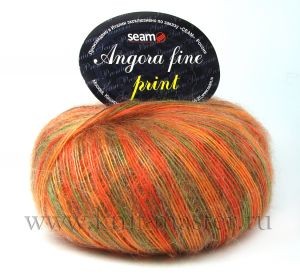 Пряжа СЕАМ Ангора фине принт
