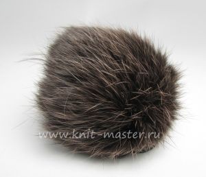 Помпон из меха кролика 9 см