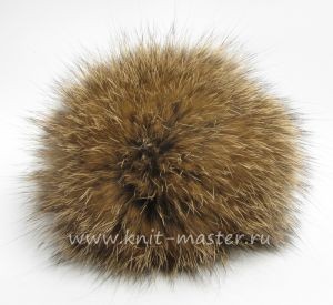 Помпон из меха кролика 9 см