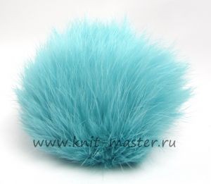 Помпон из меха кролика 9 см