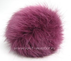 Помпон из меха кролика 9 см