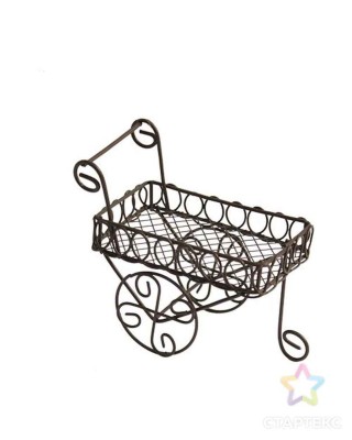 Миниатюра Металлическая садовая тележка
