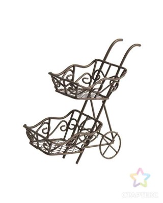Миниатюра Металлическая садовая тележка