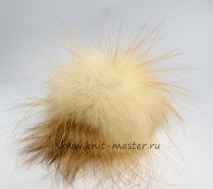 Помпон из меха лисы 6 см