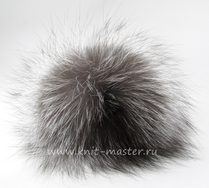 Помпон из меха лисы 6 см