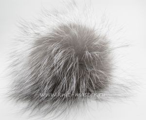 Помпон из меха лисы 10 см
