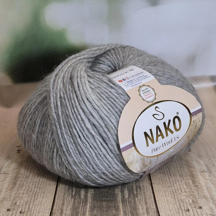 Пряжа Nako Pure Wool 3.5