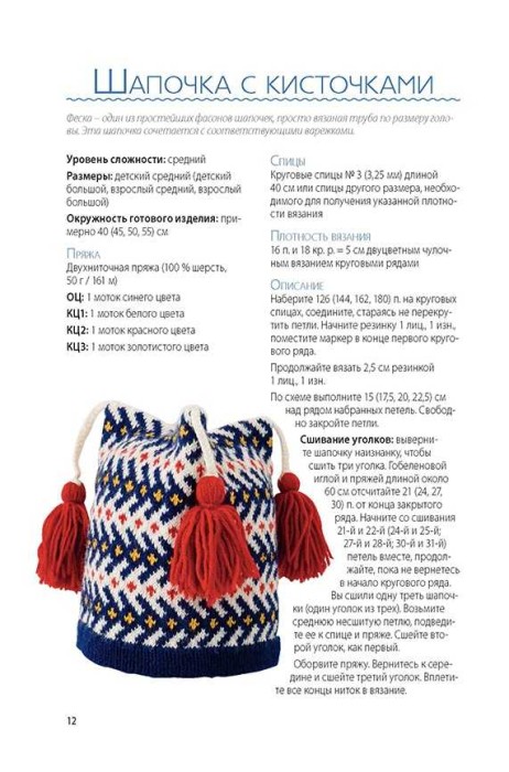 Варежки и шапочки в технике «Жаккард»: Вяжем спицами