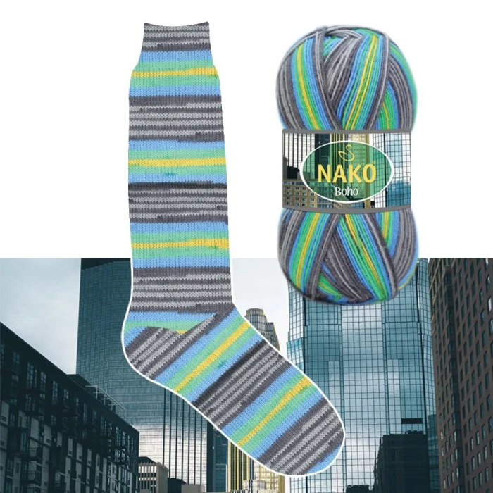 Пряжа носочная Nako Boho Desen