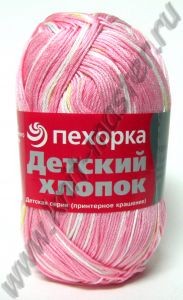 Пряжа Пехорка Детский хлопок принт