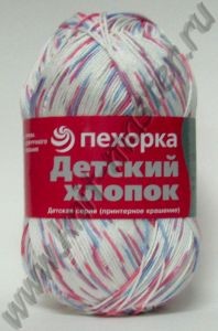 Пряжа Пехорка Детский хлопок принт