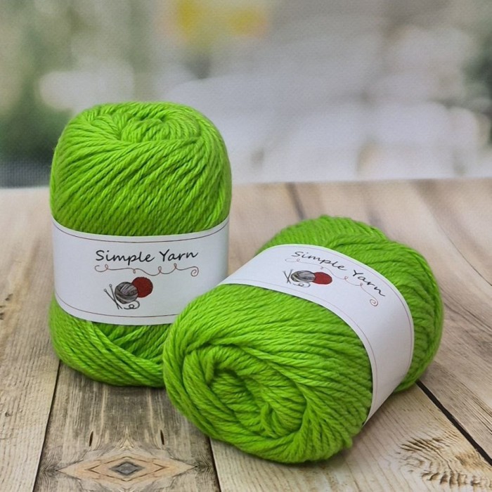 Пряжа Simple Yarn Торонто цвет Яркая зелень