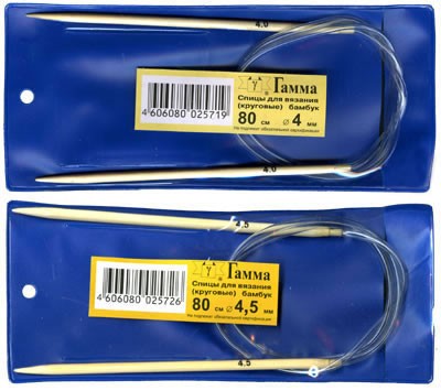 Спицы круговые Гамма KNC 80 см