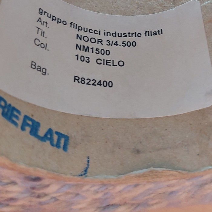 Пряжа Noor - цвет Серо-голубое мулине