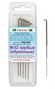 Иглы для валяния (фелтинга) грубые обратные №32 FNB-005