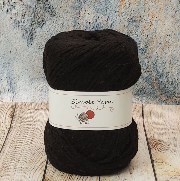 Пряжа Simple Yarn Екатеринбург цвет Чёрный