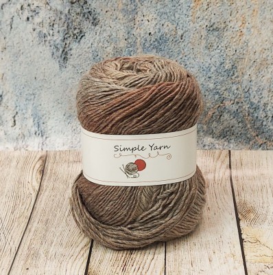 Пряжа Simple Yarn Коломна цвет Коричневый беж