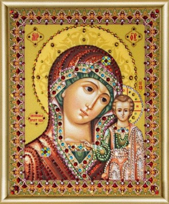 Алмазная мозаика Чаривна Мить Икона Божьей Матери Казанская