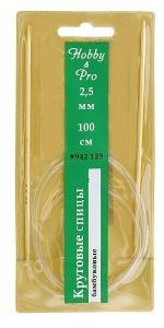 Спицы Hobby & Pro круговые бамбук 100 см 