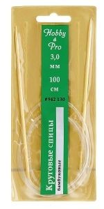 Спицы Hobby & Pro круговые бамбук 100 см 
