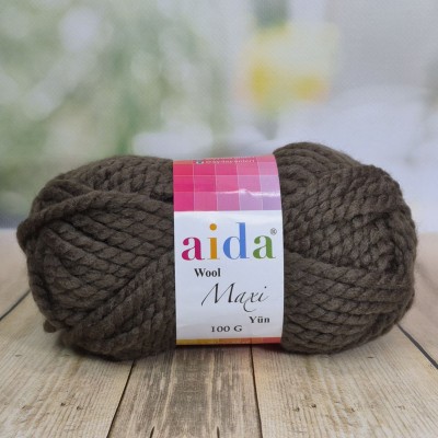 Пряжа полушерсть Aida Maxi