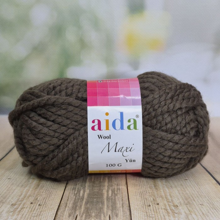 Пряжа полушерсть Aida Maxi