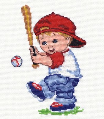 Набор д/вышивания Чудесная игла Маленький игрок