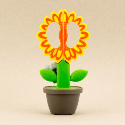 Ножницы Цветочный горшок жёлтые