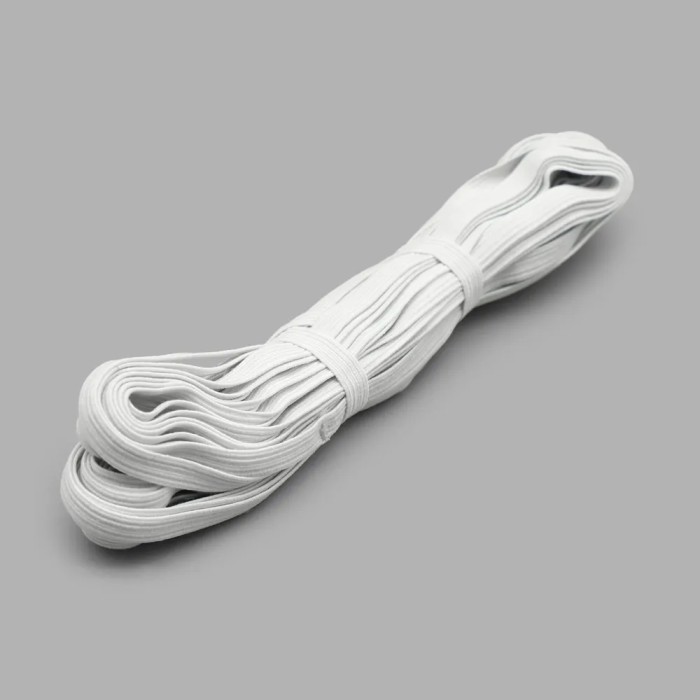 Резинка бельевая а бельевая Белая шир. 7 мм, 10 м