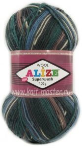 Пряжа носочная Alize Superwash Comfort Socks