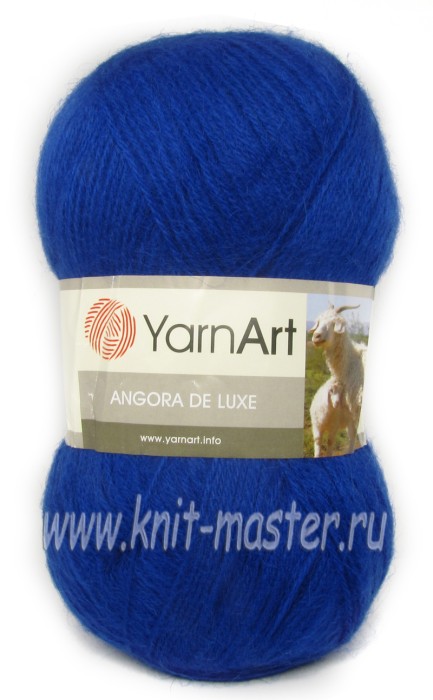 Пряжа YarnArt Angora De Luxe цвет Ярко-голубой - 3040
