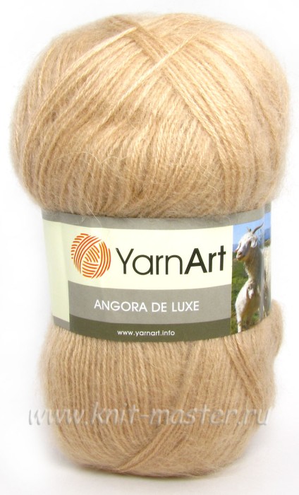 Пряжа YarnArt Angora De Luxe цвет Ярко-голубой - 3040