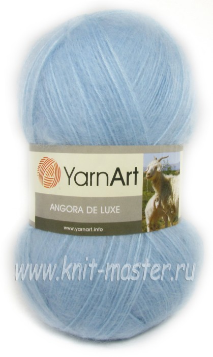 Пряжа YarnArt Angora De Luxe цвет Ярко-голубой - 3040