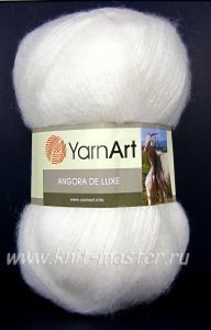 Пряжа YarnArt Angora De Luxe цвет Ярко-голубой - 3040