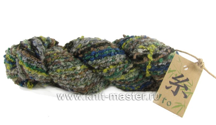 Эко-пряжа ItoMasuta Букле Мозаика