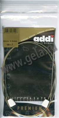 Спицы ADDI с фиксаторами на лесках 50см 181-7