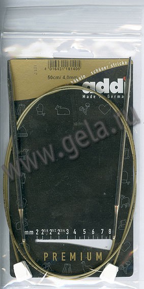 Спицы ADDI с фиксаторами на лесках 50см 181-7