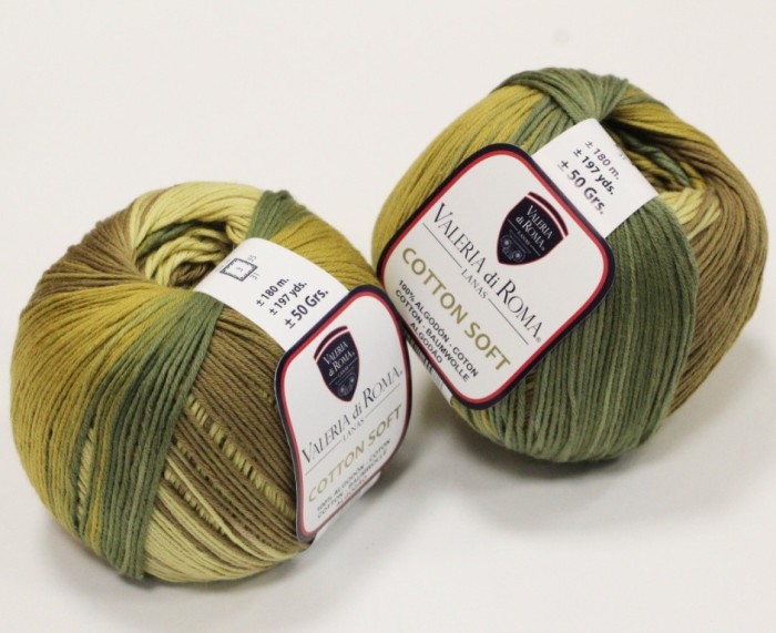 Пряжа Valeria di Roma Cotton Soft Stampa
